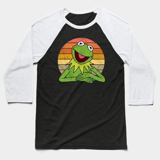 Kermit The Frog Baseball T-Shirt by valentinahramov